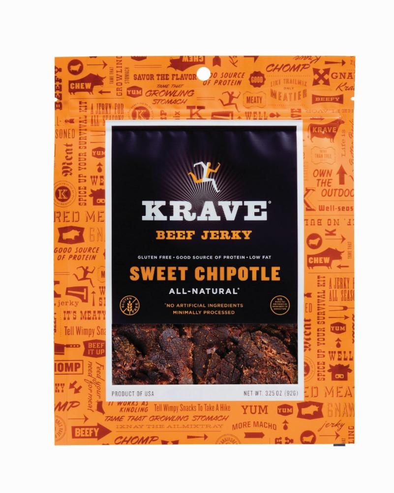 Krave Jerky Sweet Chipotle Beef Jerky, 3.25 Oz