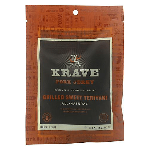 Krave Pork Jerky, Grilled Sweet Teriyaki