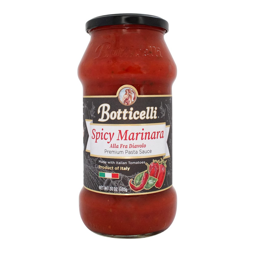 Botticelli Pasta Sauce, Premium, Spicy Marinara 24 Oz