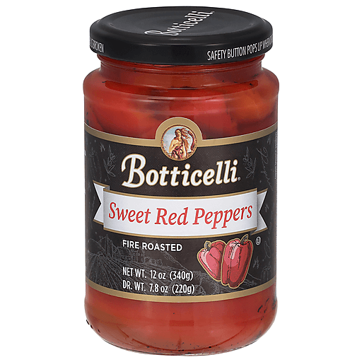 Botticelli Sweet Red Peppers, Fire Roasted 12 Oz