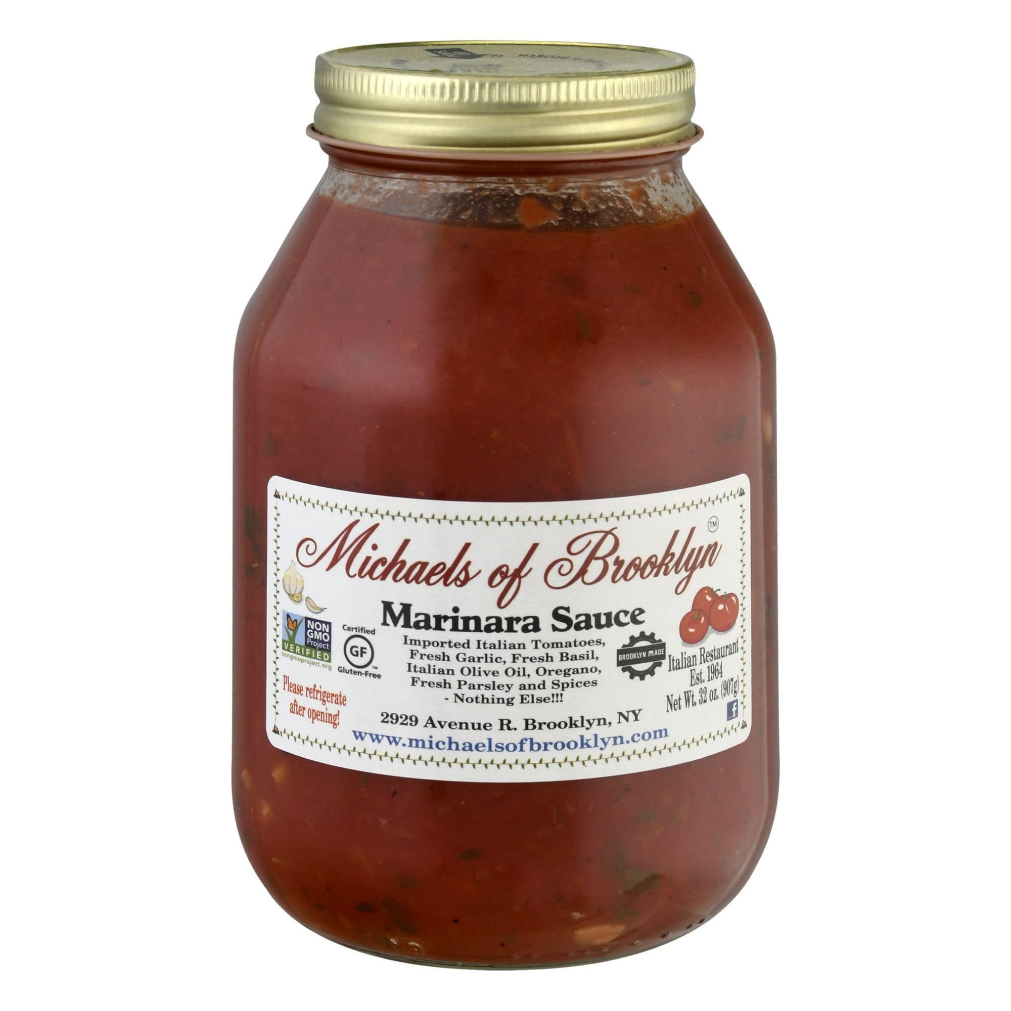Michaels Of Brooklyn Marinara Sauce, 32 Ounce