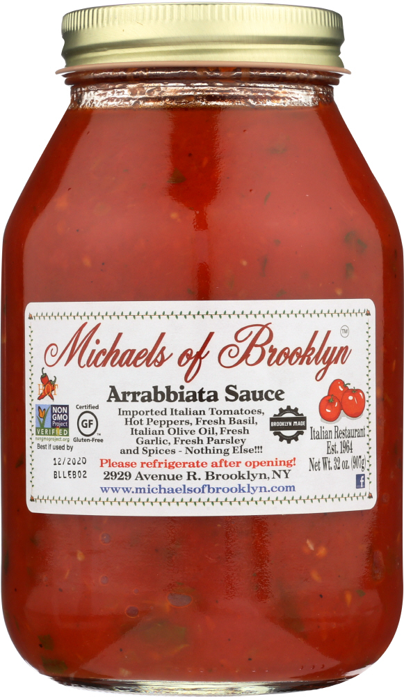 Michael's of Brooklyn Sauce, Arrabbiata, 32 Ounce