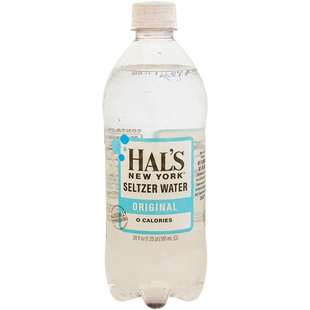 Hal's New York Original Seltzer Water - 20 Fl Oz Bottle