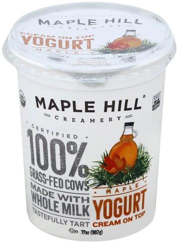 Maple Hill Creamery Cream On Top, Yogurt - 32 Oz