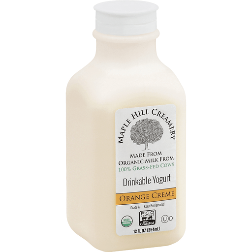 Maple Hill Creamery Yogurt, Drinkable, Orange Creme