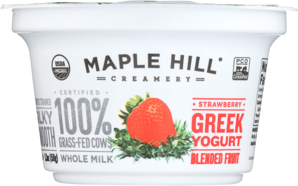 Maple Hill Creamery Yogurt, Greek, Strawberry