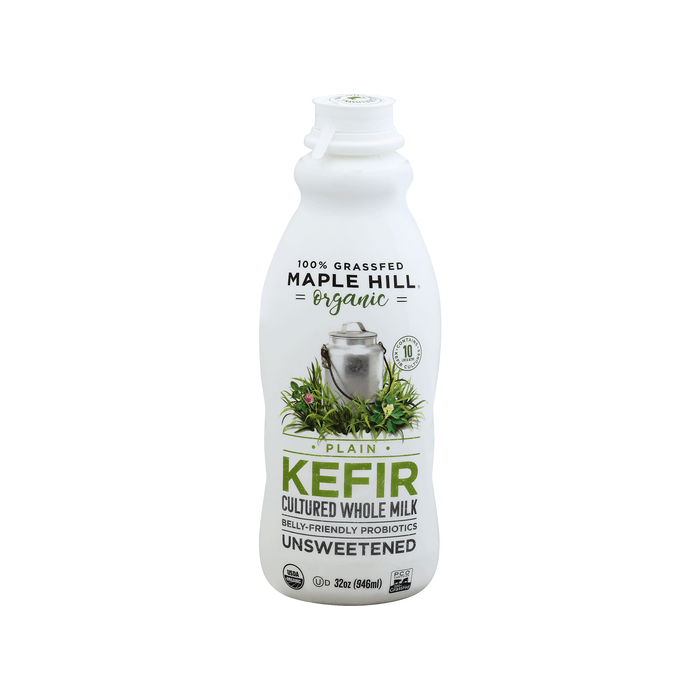 Maple Hill Kefir, Organic, Plain, Unsweetened 32 Oz