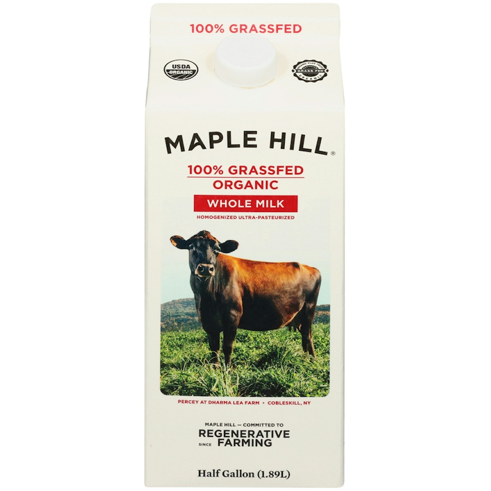 Maple Hill Whole Milk, Organic 0.5 Gal
