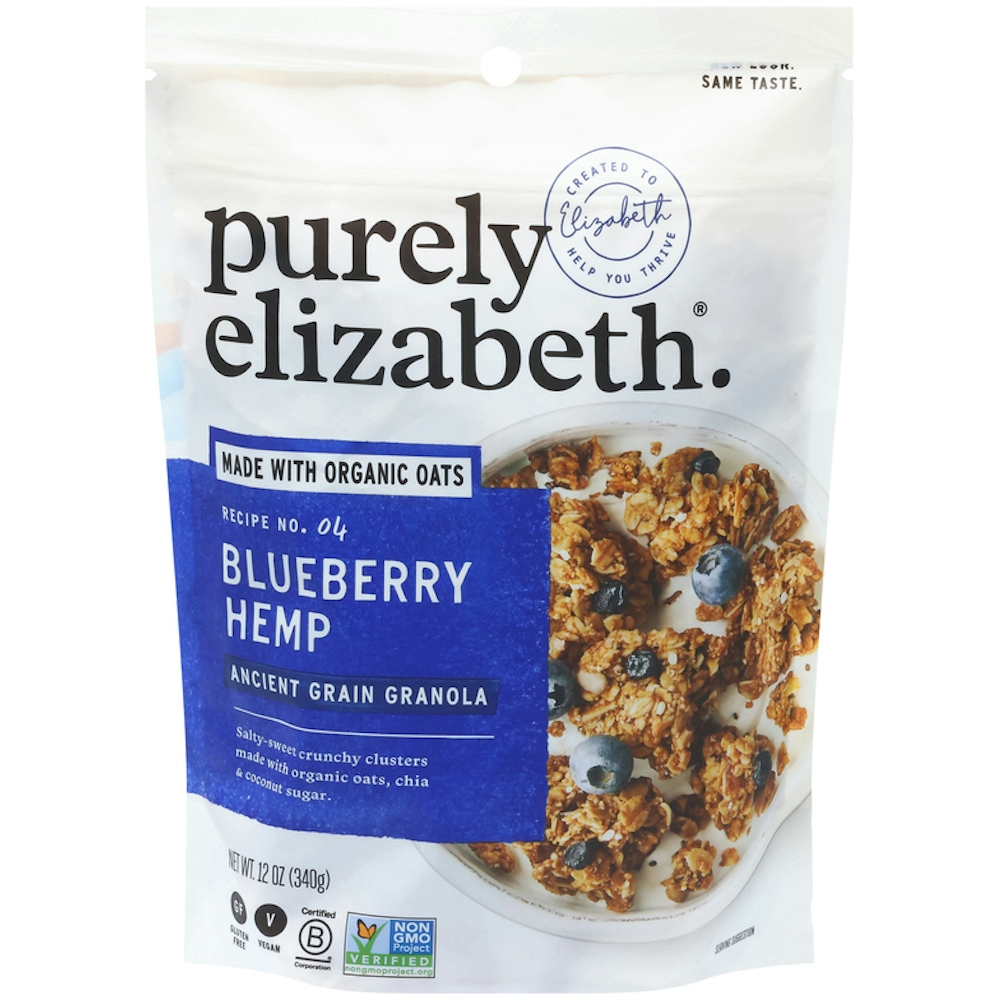 Purely Elizabeth Ancient Grain Granola, Blueberry Hemp, Recipe No. 04 - 12 Ounce
