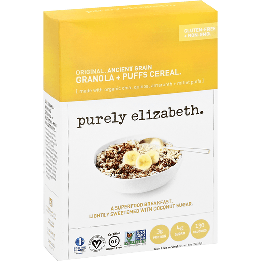 Purely Elizabeth Cereal, Ancient Grain Granola + Puffs, Original