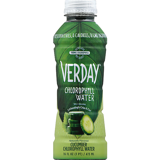 Verday Cucumber Chlorophyll Water, 16 Oz
