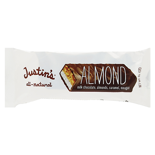 Justins Almond Milk Chocolate, Almonds, Caramel, Nougat Bar