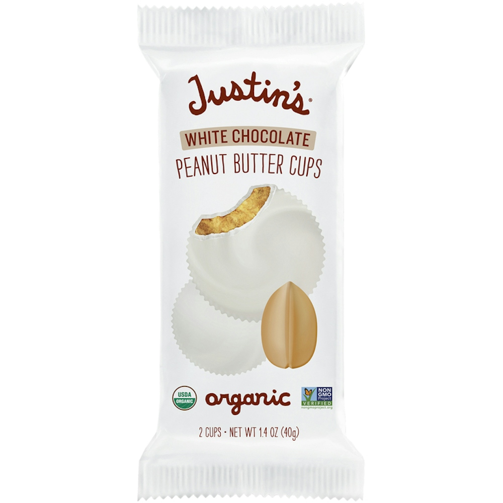Justin's Organic 2 White Chocolate Peanut Butter Cups 1.4 Oz