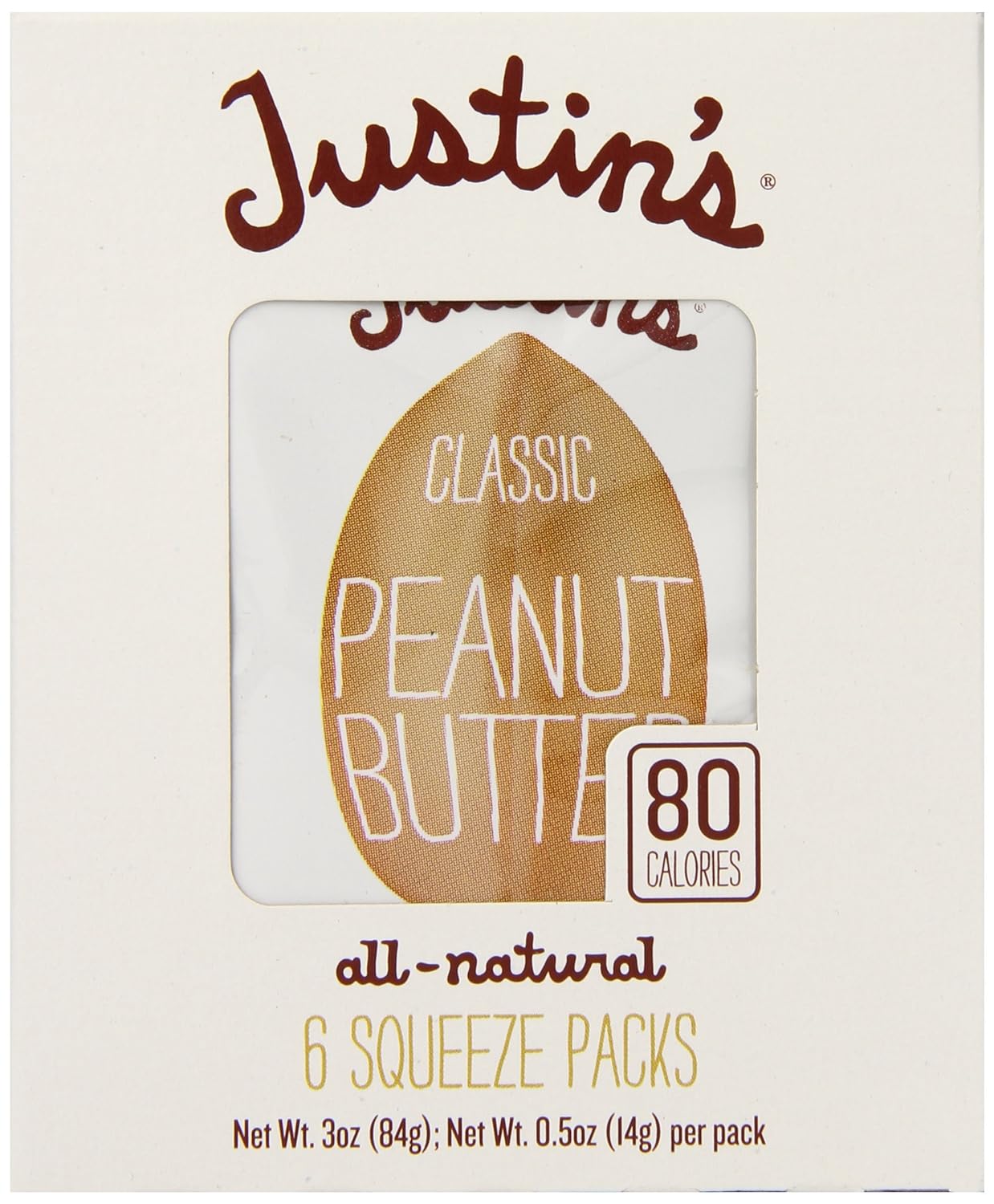 Justin's Peanut Butter, Classic, 3 Ounce