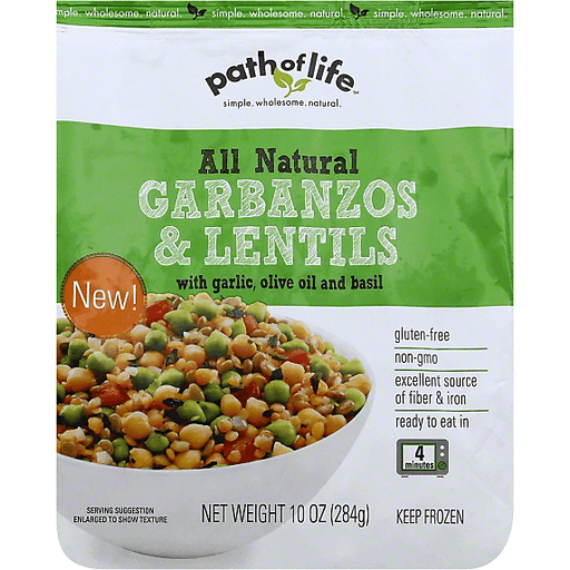 Path of Life Garbanzos & Lentils With Garlic, Olive Oil And Basil