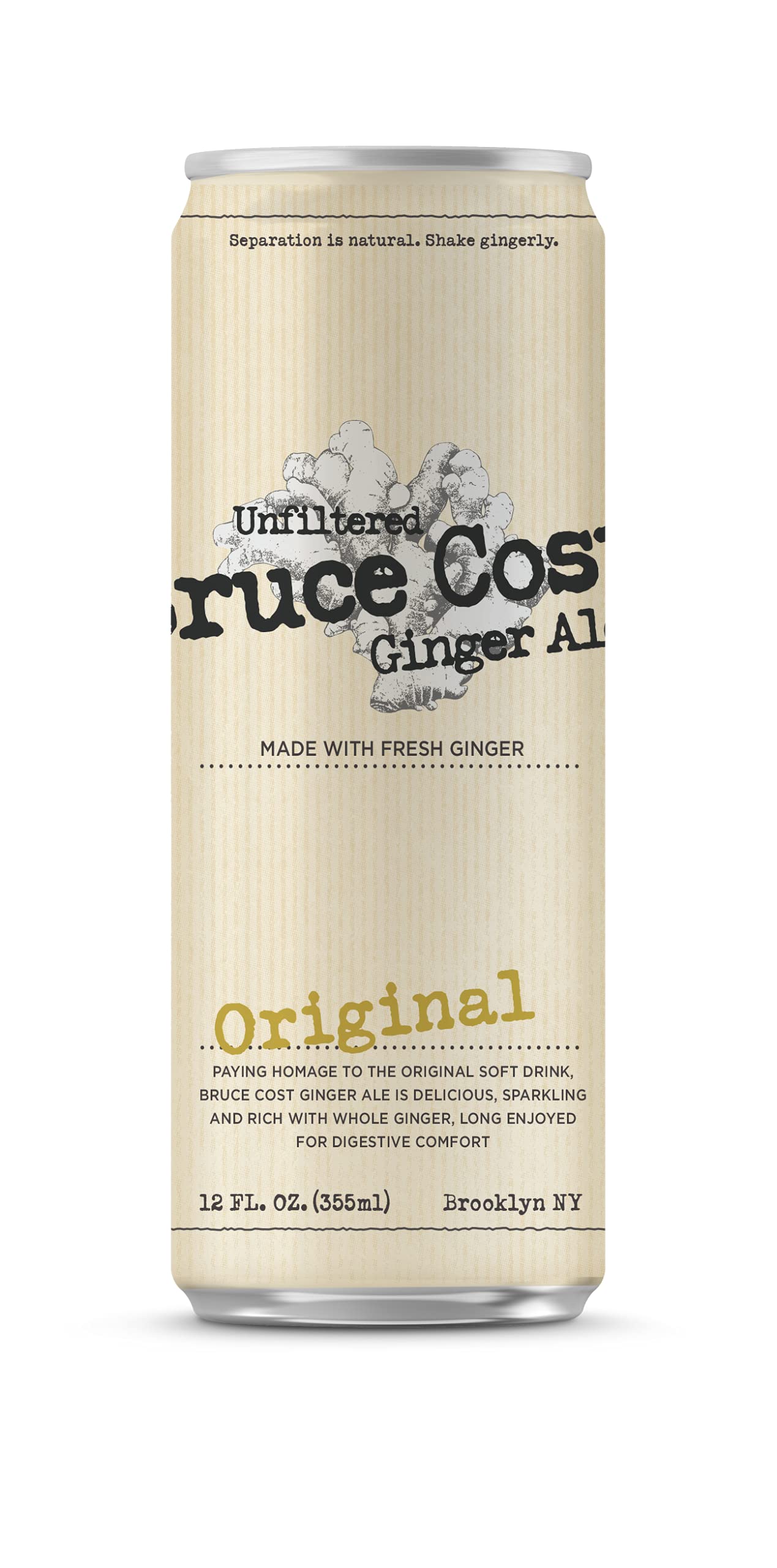 Bruce Cost Ginger Ale Original 24 Pack 12 Oz Can