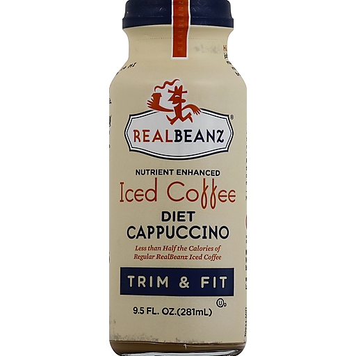 RealBeanz Iced Coffee, Diet Cappuccino 9.5 Oz
