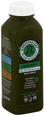 Rawpothecary Fiber Rich, Dandi Detox Blended Greens - 16 Oz