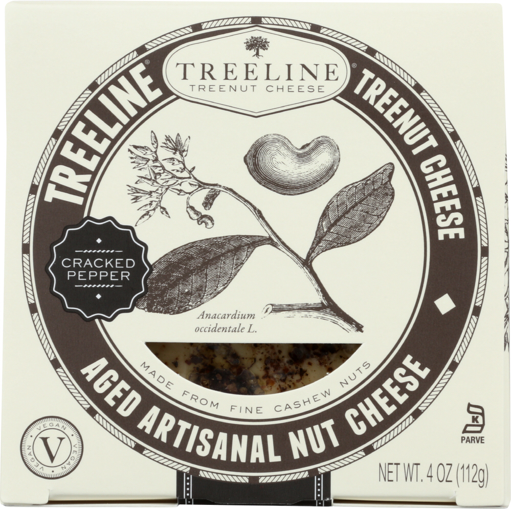 Treeline Cracked Pepper Aged Nut Cheese, 4 Oz
