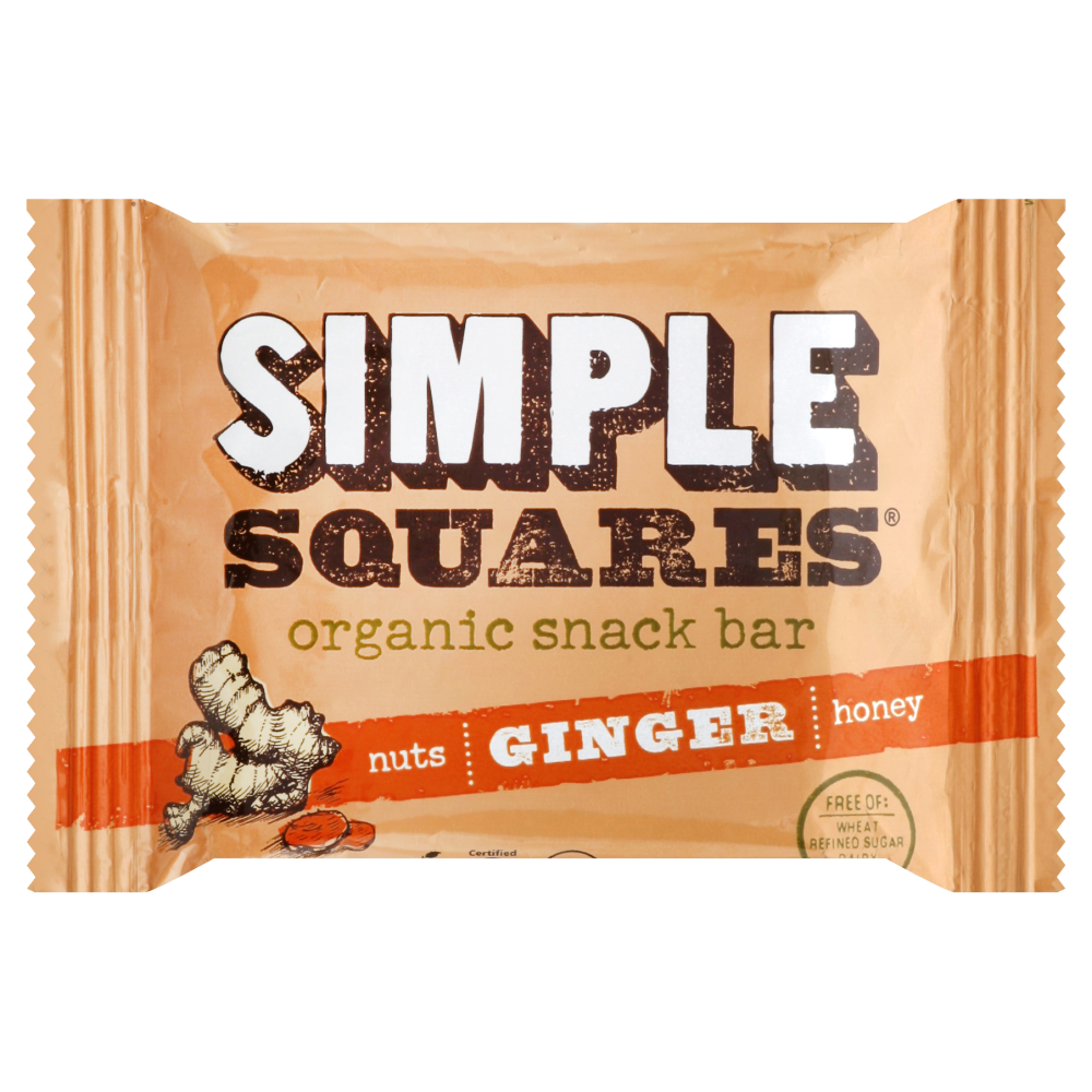 Simple Squares Ginger Organic Snack Bar