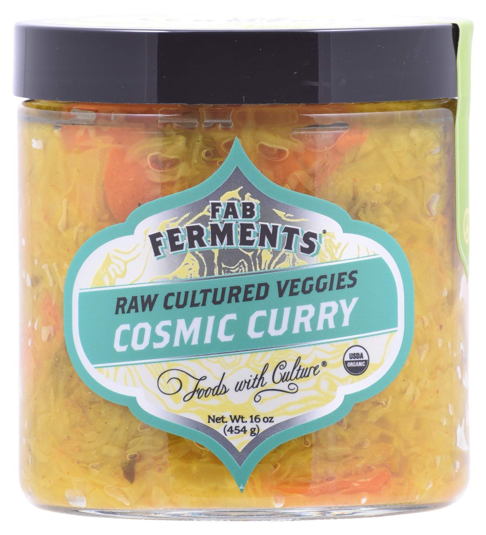 Fab Ferments Sauerkraut Cosmic Curry, 16 OZ