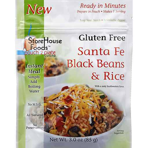StoreHouse Foods Gluten Free Black Beans & Rice, Santa Fe