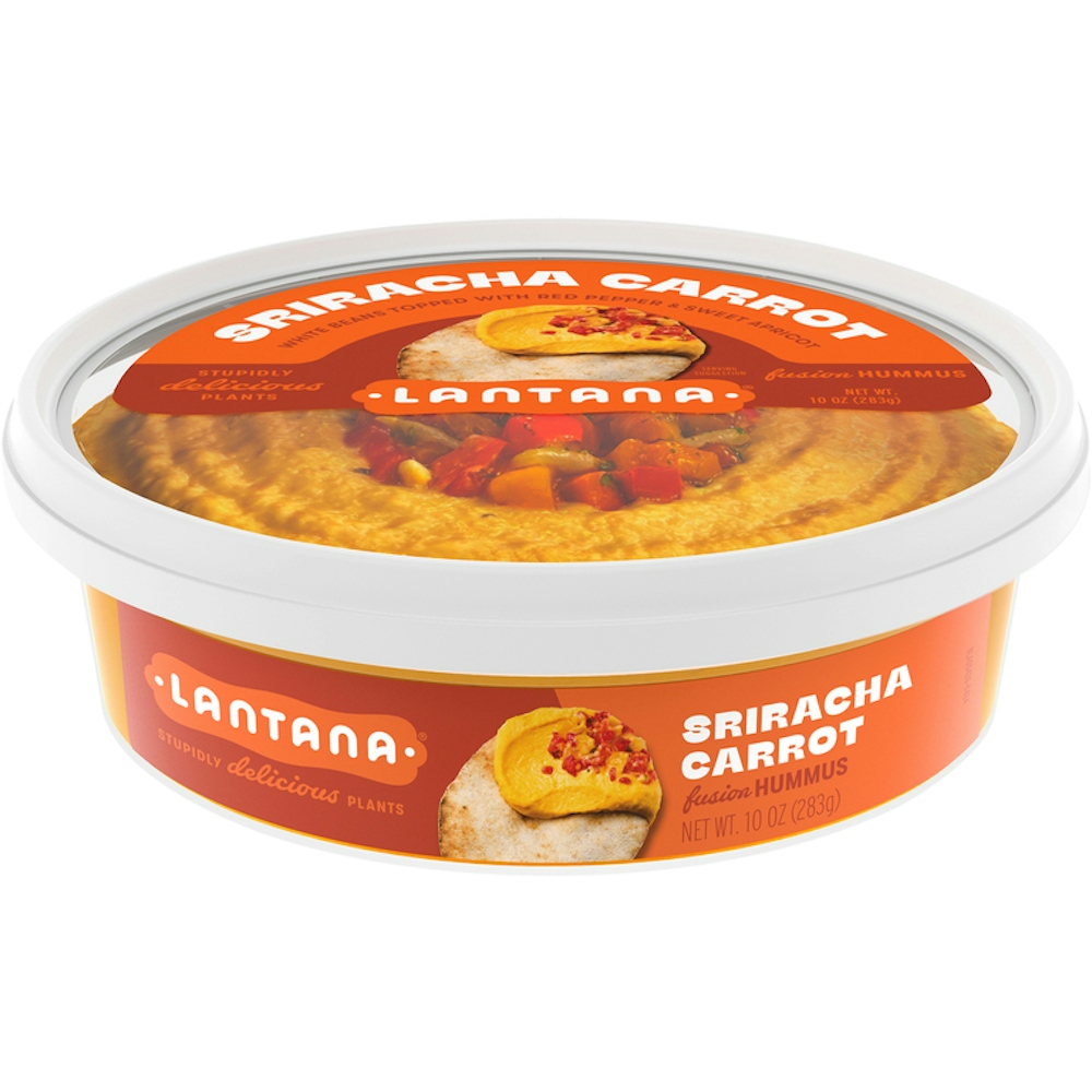Lantana Zesty Sriracha Carrot Hummus - 10oz