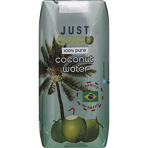Just Coco Coconut Water, 100% Pure 11.1 Oz