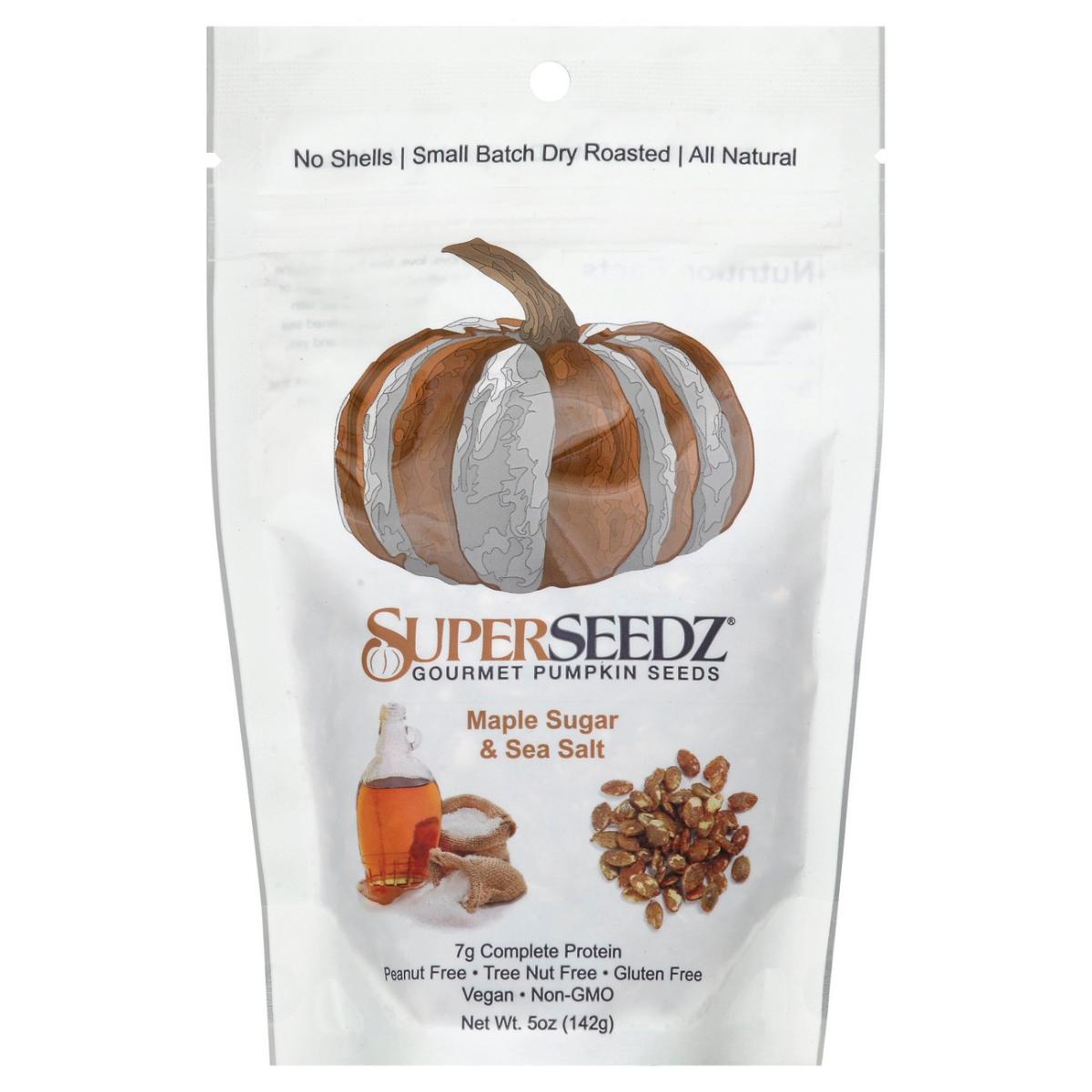 SuperSeedz Gourmet Pumpkin Seeds Maple Sugar And Sea Salt