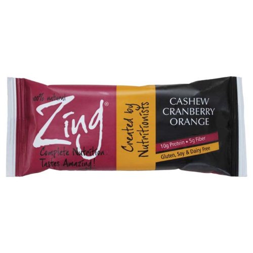 Zing Vitality Bar, Cashew Cranberry Orange