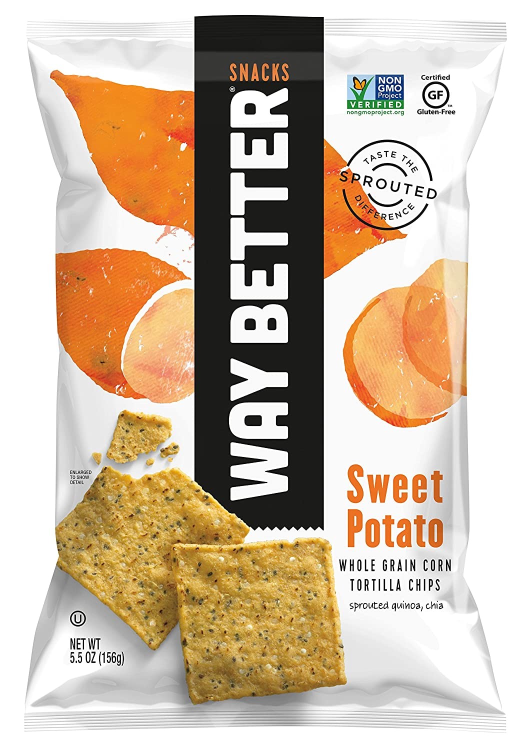 Way Better Snacks Sweet Potato Whole Grain Corn Tortilla Chips