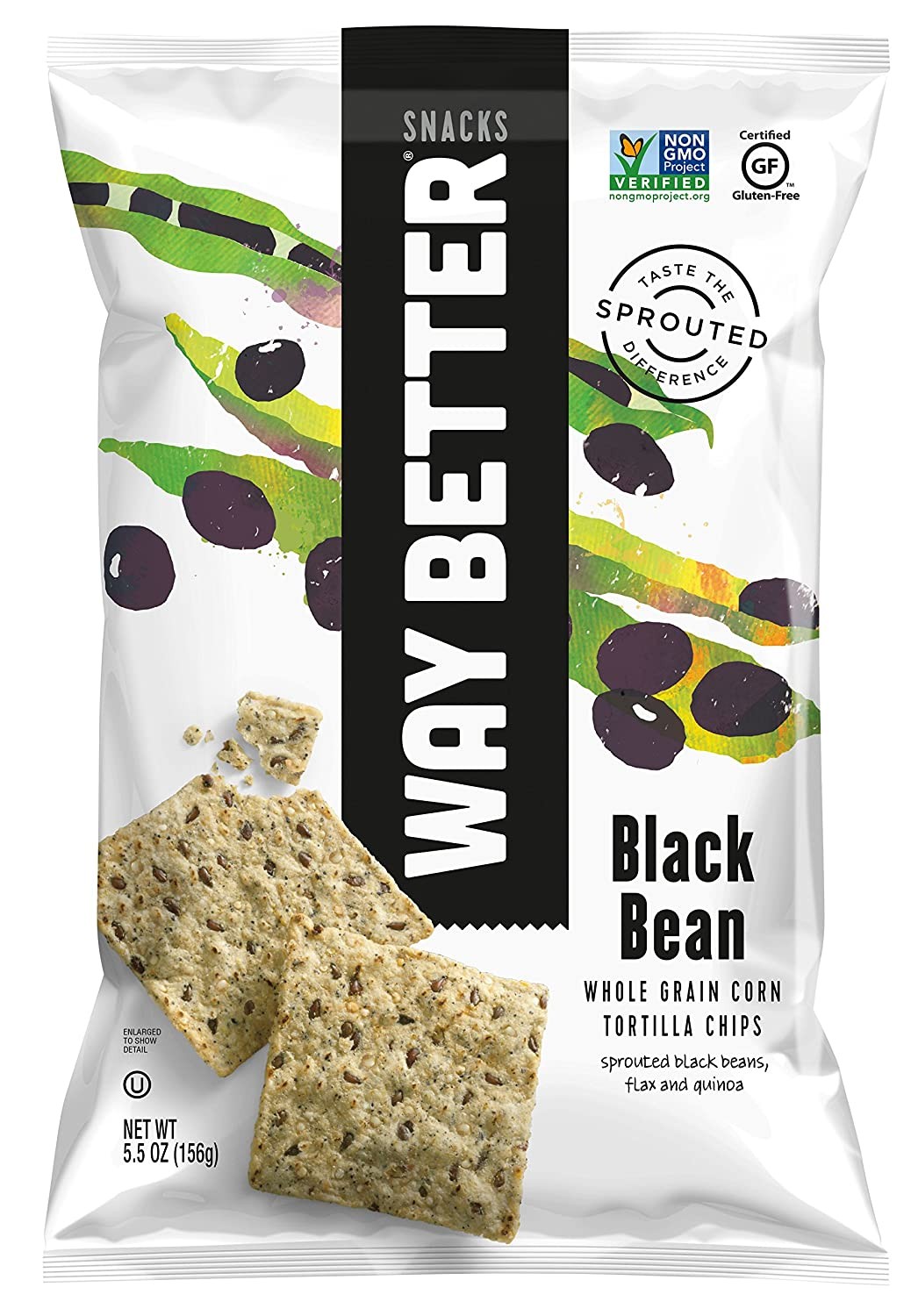 Way Better Snacks Simply Beyond Black Bean Corn Tortilla Chips