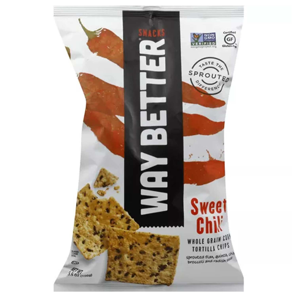 Way Better Snacks Sweet Chili Whole Grain Corn Tortilla Chips - 5.5 Oz