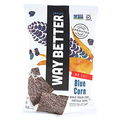 Way Better Snacks Blue Corn Tortilla Chips No Salt