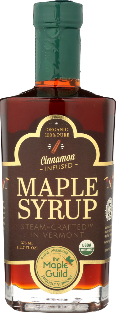 The Maple Guild Organic Cinnamon Stick Infused Vermont Syrup, 12.7 Oz