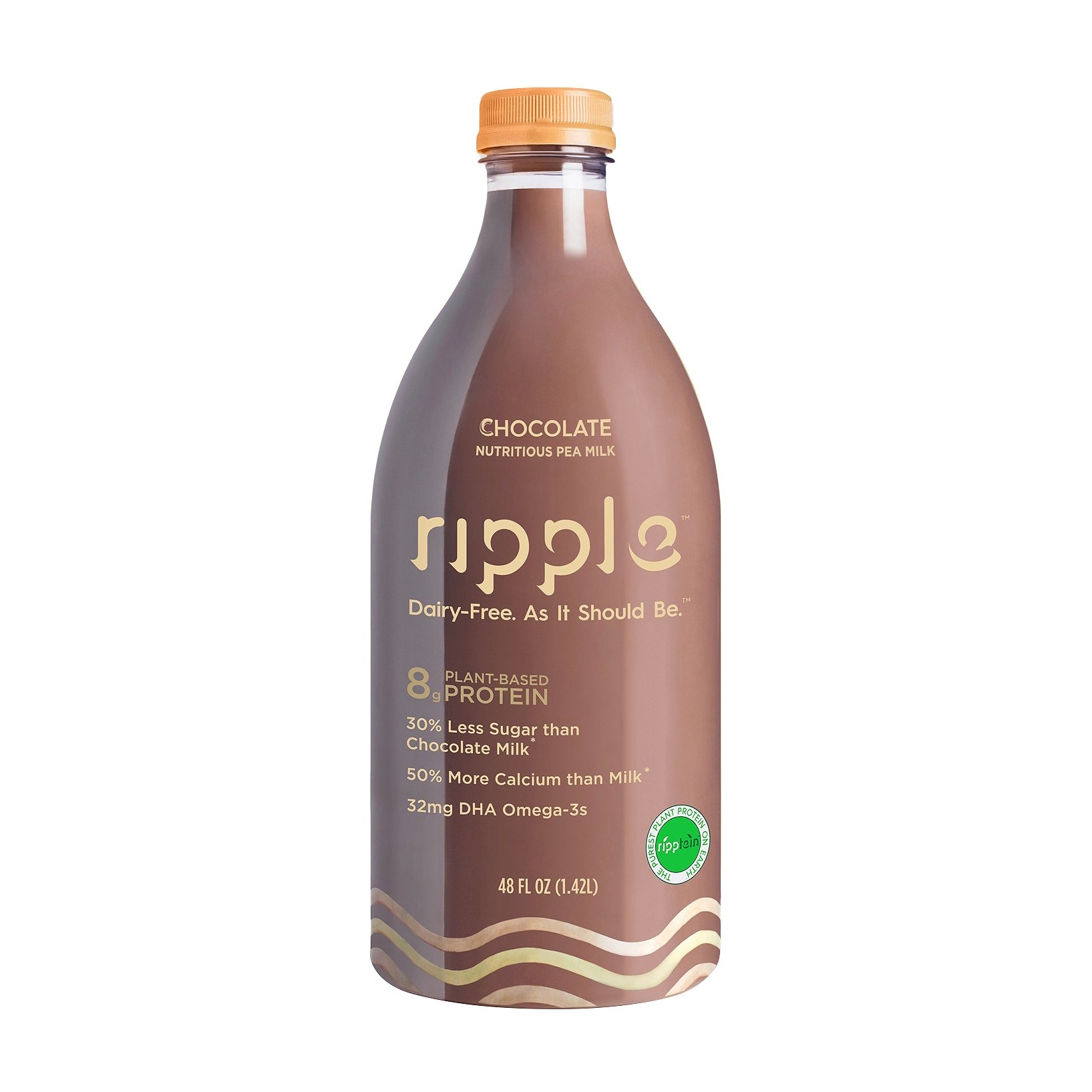 Ripple Dairy Free Plant Based Chocolate Milk 48 Fl Oz