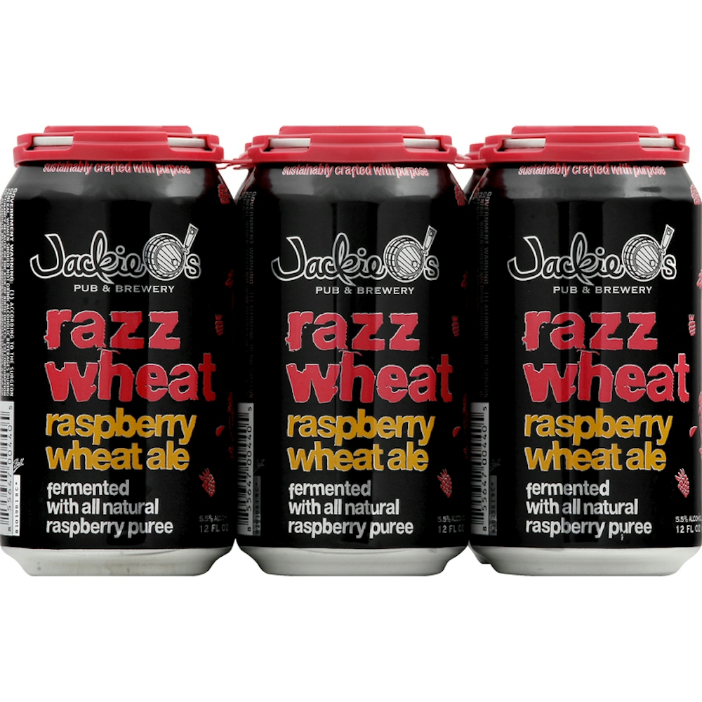 Jackie O's Jackie’s Raspberry Wheat Ale 6p Can 12oz
