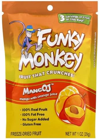 Funky Monkey Freeze Dried Fruit, Mango Oj 1 Oz