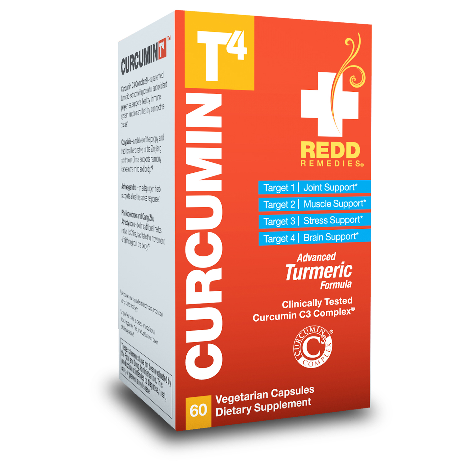 Redd Remedies Curcumin T4 Formula, 60 Vegetarian Capsules