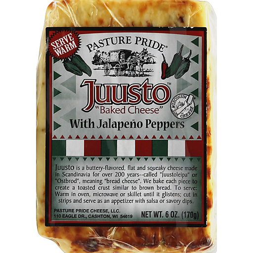 Pasture Pride Cheese, Baked, With Jalapeno Peppers 6 Oz