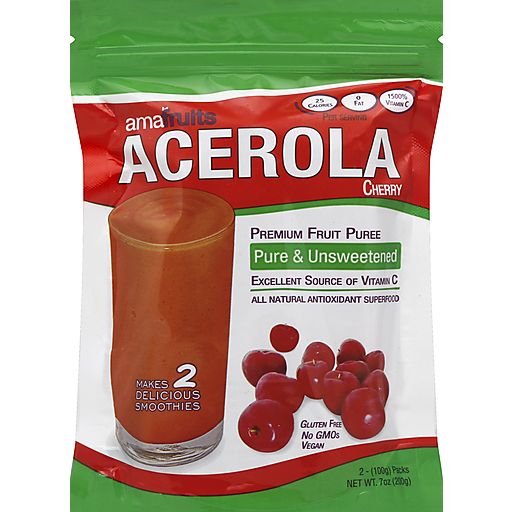 Amafruits Fruit Puree, Premium, Acerola Cherry