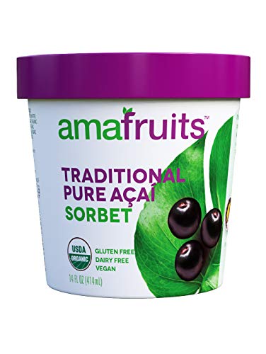 Amafruits Traditional Pure Acai Frozen Sorbet Pints - UDSA Organic