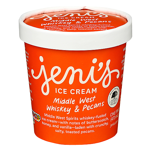 Jeni's Ice Cream, Middle West Whiskey & Pecans 1 Pt