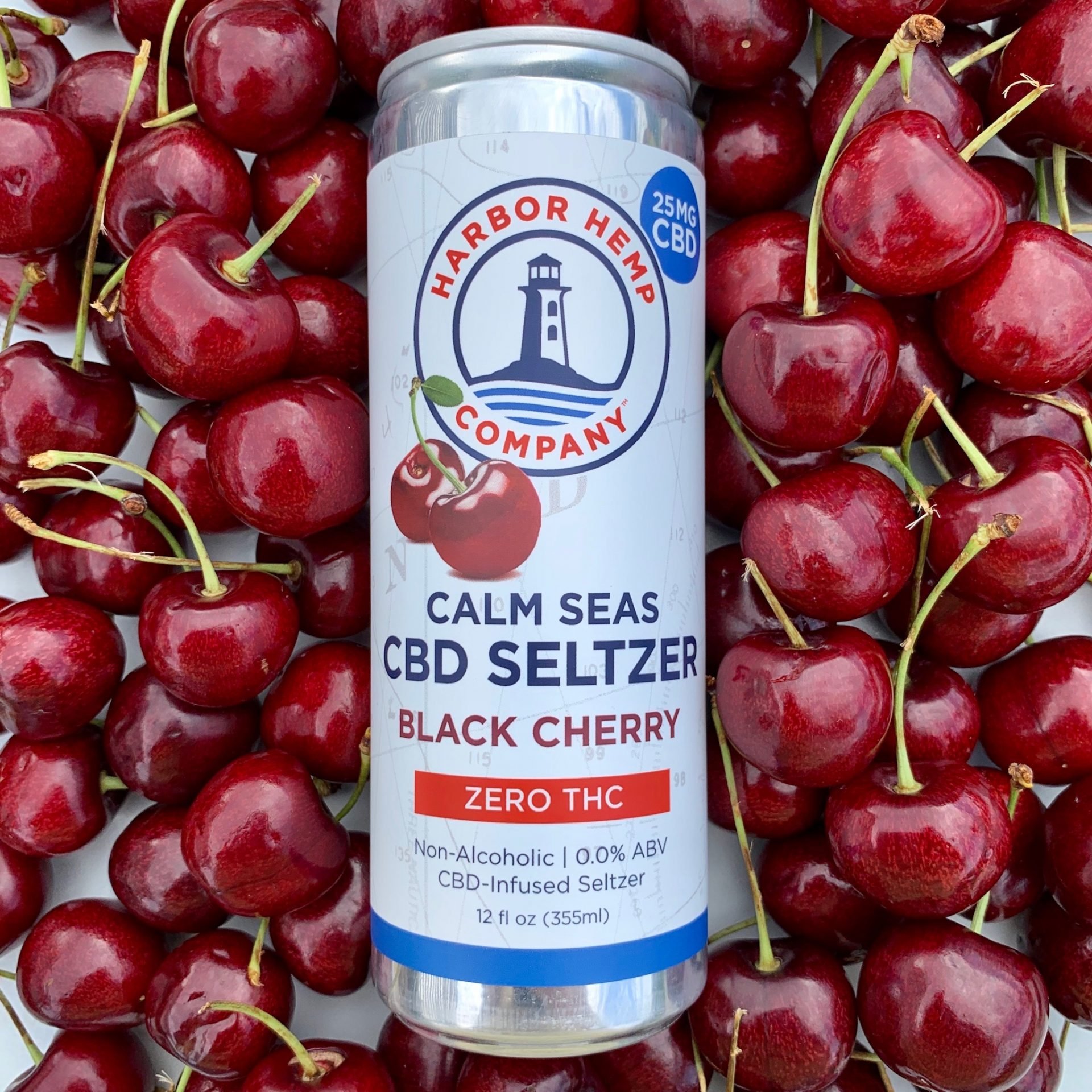 Sparkling CBD - Black Cherry (4 Pack 12oz Cans)