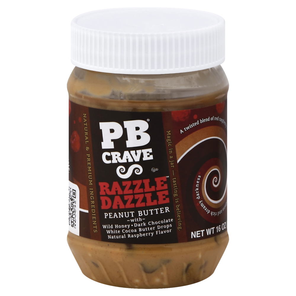 Pb Crave Peanut Butter, Razzle Dazzle 16 Oz