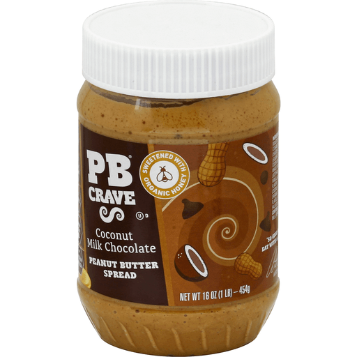 Pb Crave Peanut Butter Spread, Coconut Milk Chocolate 16 Oz