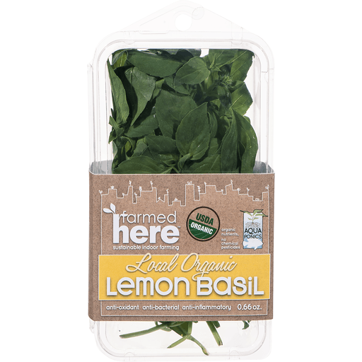 FarmedHere Local Organic Lemon Basil