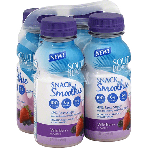 South Beach Diet Smoothie, Snack, Wild Berry Flavored
