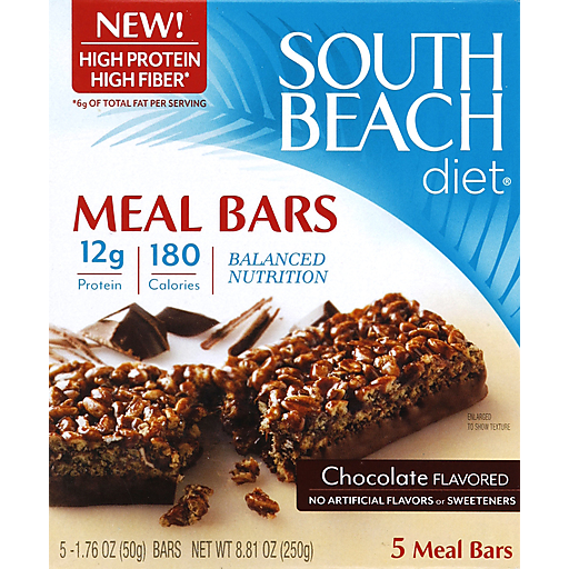 South Beach Diet Meal Bars, Chocolate Flavored
