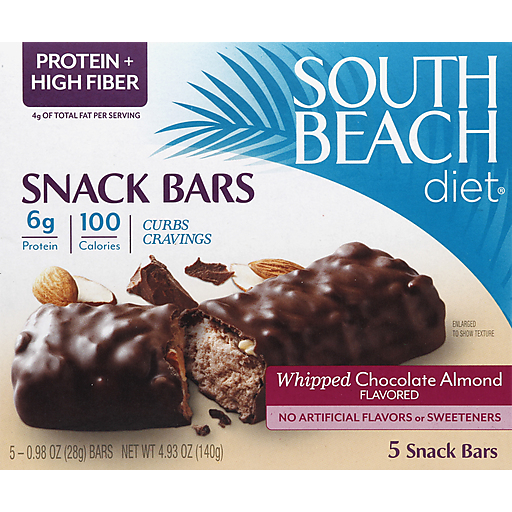 South Beach Diet Snack Bars, Whipped Chocolate Almond Flavored